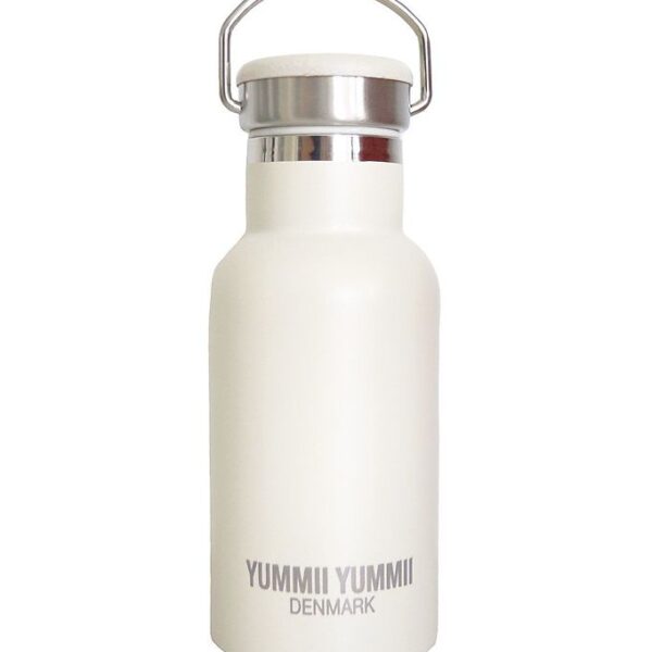 Yummii Yummii Termoflaske - 350ml - Rustfri Stål - Pearl White
