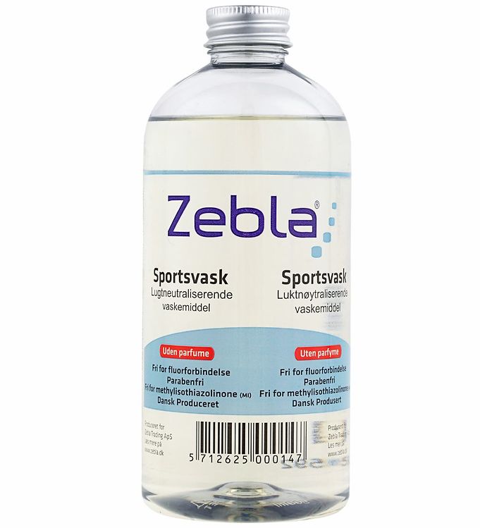 Zebla Sportsvaskemiddel - 1000 ml - Parfumefri