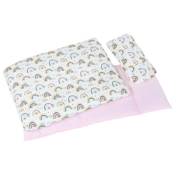 goki | Dukke sengesæt - Regnbue, 40 cm
