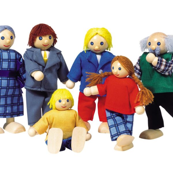 goki | Dukkehus - Dukkefamilie, inkl. bedsteforældre