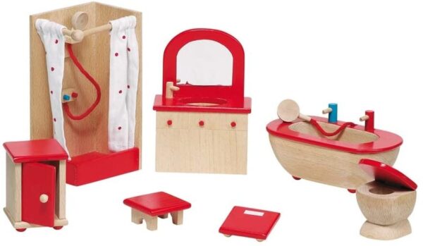 goki | Dukkehus tilbehør - Badeværelse, klassisk