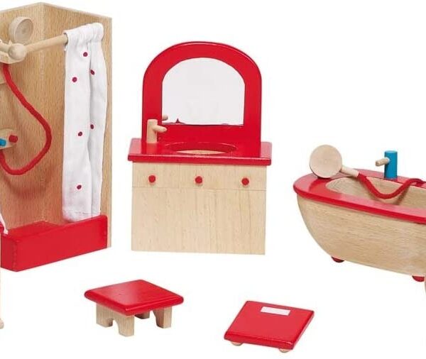 goki | Dukkehus tilbehør - Badeværelse, klassisk