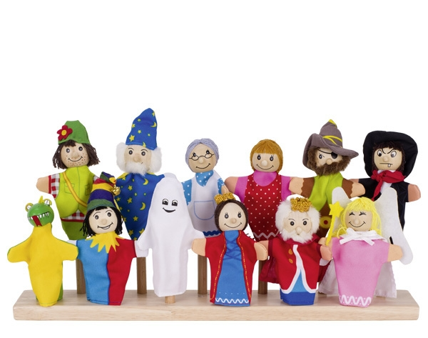 goki | Fingerdukker - Sæt 2, 12 stk