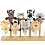 goki | Fingerdukker - Vilde dyr, 8 stk