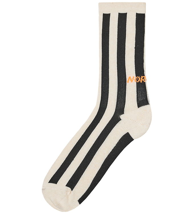 mads Nørgaard Strømper - Antonella - Black/Vanilla Ice