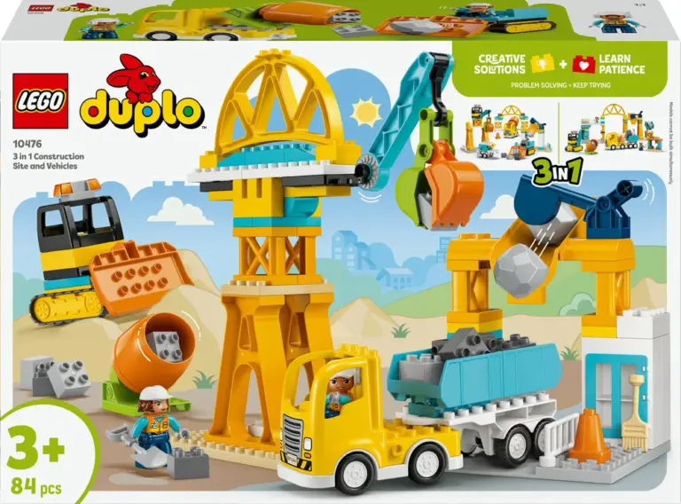 10476 LEGO DUPLO Town 3-i-1 Byggeplads med køretøjer