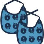 2 pak lille hagesmæk med æbler - Blue grotto