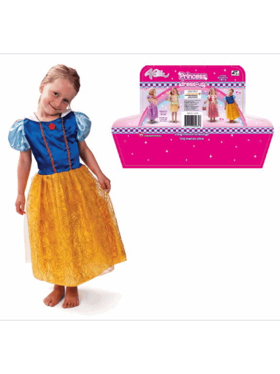 4-GIRLZ Snehvide Prinsessekjole - udklædning - Legekammeraten.dk