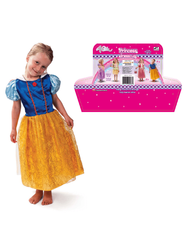 4-GIRLZ Snehvide PrinsessekjoleÂ - udklædning - Legekammeraten.dk