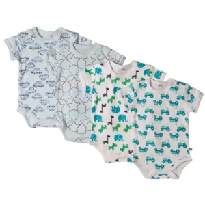 4 Stk K/Æ Bodystockings - Lyseblå 700 - 86