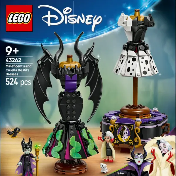 43262 LEGO Disney Classic Maleficents og Cruella de Vils kjoler