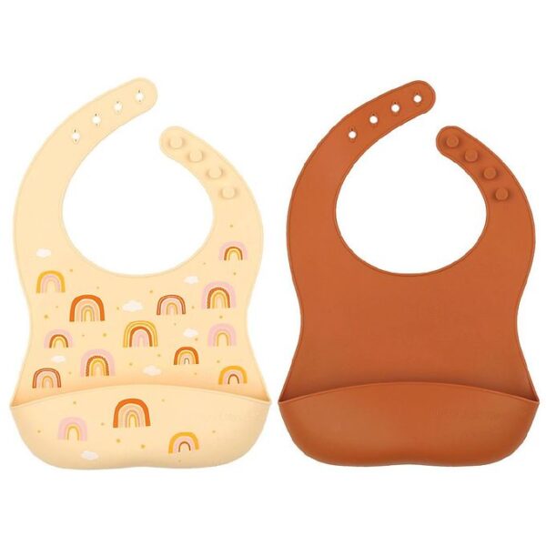A Little Lovely Company Hagesmække - 2-pak - Silikone - Rainbows