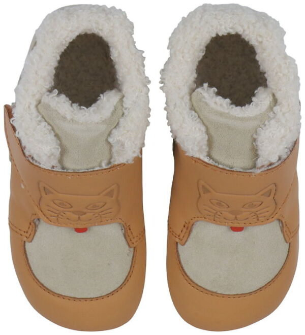 Affenzahn Hjemmesko m. For - Noos - Leather - Growy Cat - Brown Affenzahn Hjemmesko m. For - Noos - Leather - Growy Cat - Brown