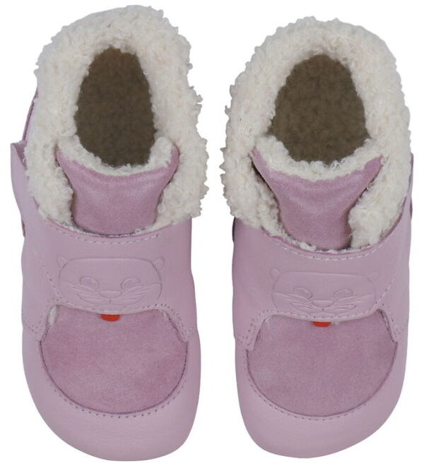 Affenzahn Hjemmesko m. For - Noos - Leather - Growy Otter - Rose