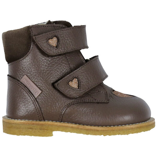 Angulus Vinterstøvler - Tex - Dark Taupe/Almond Glitter