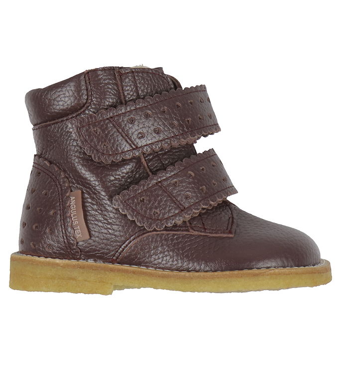 Angulus Vinterstøvler - Tex - Dusty Aubergine m. For/Velcro