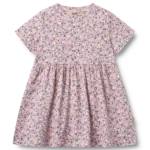 Anna Jersey Kjole - Pink Blue Flowers - 116