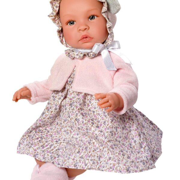 Así dukke 46 cm. Leonora - Med kjole og cardigan