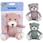 B BEEZ Knitted Bamse 14 cm. - aktivitets legetøj - Legekammeraten.dk