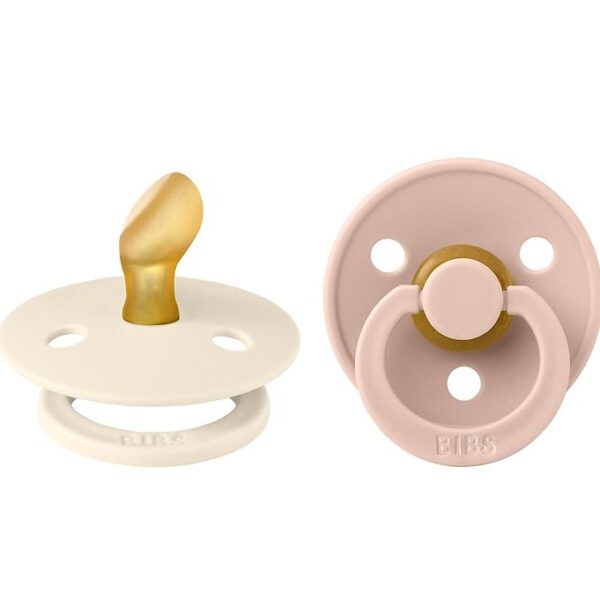 BIBS Colour Sutter - 2-pak - Str. 1 - Anatomisk - Ivory/Blush