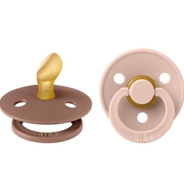 BIBS Colour Sutter - 2-pak - Str. 2 - Anatomisk - Blush/Woodchuc