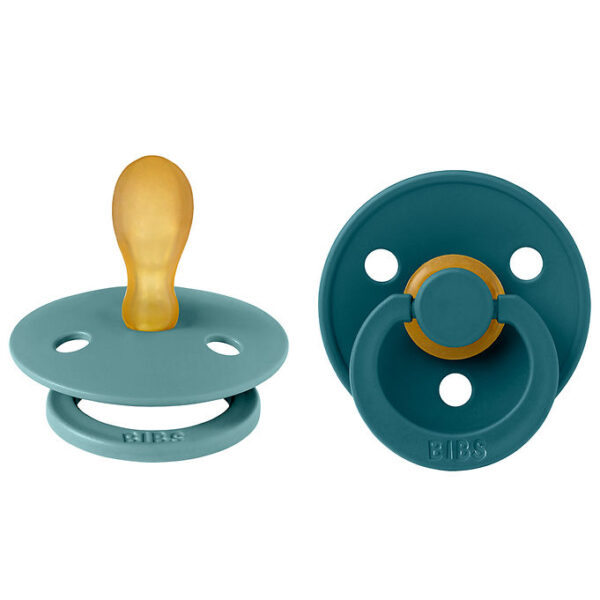 BIBS Colour Sutter - 2-pak - Str. 2 - Symmetrisk - Island Sea/Fo