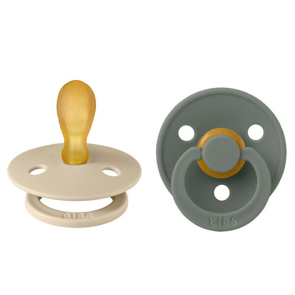 BIBS Colour Sutter - 2-pak - Str. 2 - Symmetrisk - Vanilla/Pine