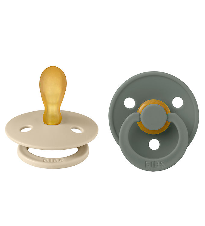 BIBS Colour Sutter - 2-pak - Str. 2 - Symmetrisk - Vanilla/Pine