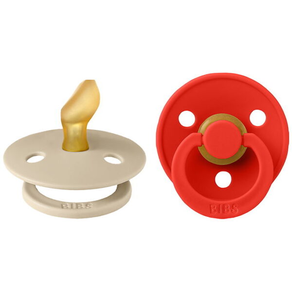 BIBS Colour Sutter - Str. 1 - Anatomisk - 2-pak - Vanilla/Candy