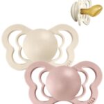 BIBS Couture Sutter - Str. 1 - 2-pak - Anatomisk - Ivory/Blush