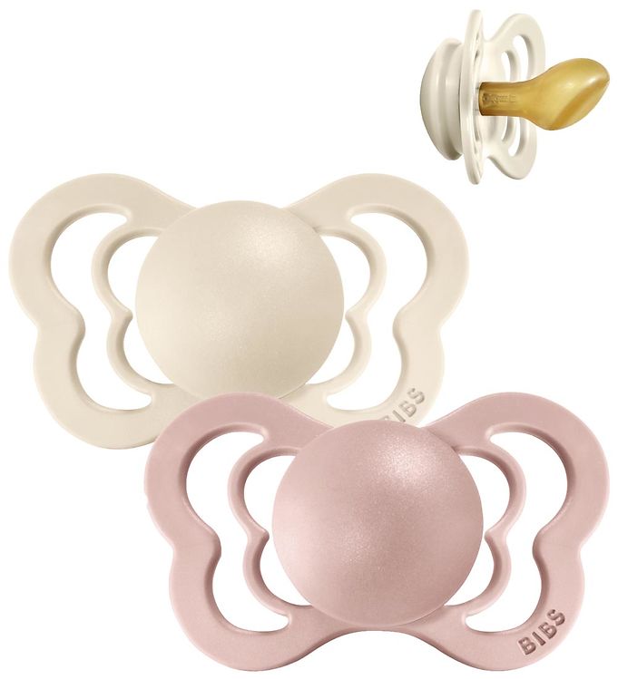 BIBS Couture Sutter - Str. 1 - 2-pak - Anatomisk - Ivory/Blush BIBS Couture Sutter - Str. 1 - 2-pak - Anatomisk - Ivory/Blush
