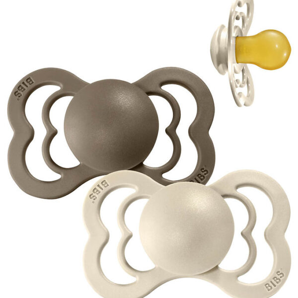BIBS Supreme Sutter - Str. 1 - 2-pak - Symmetrisk - Vanilla/Dark