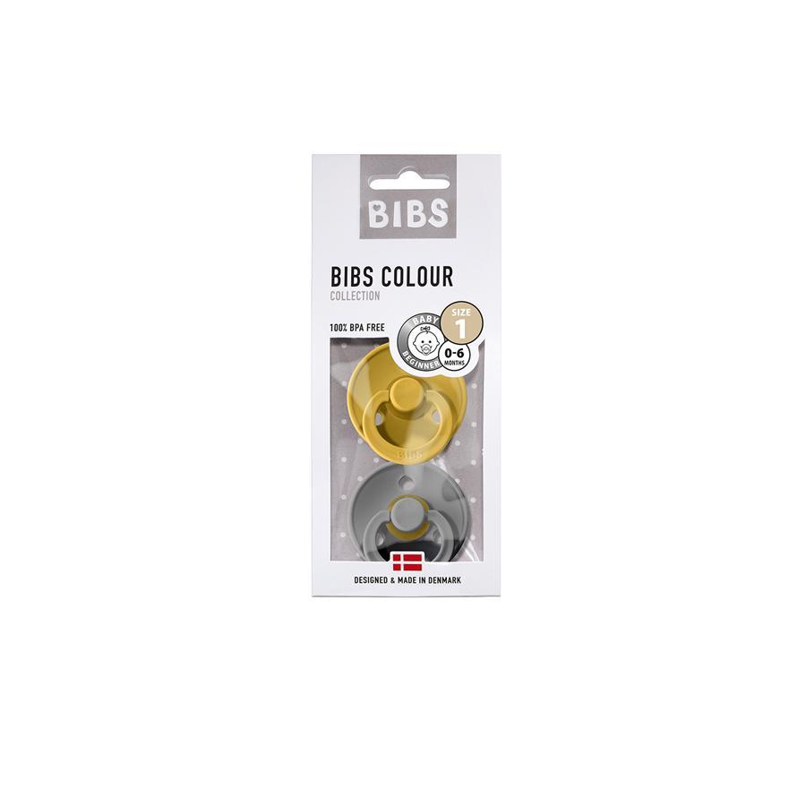 BIBS Sutter 2 Pak Str. 1 Mustard / Smoke
