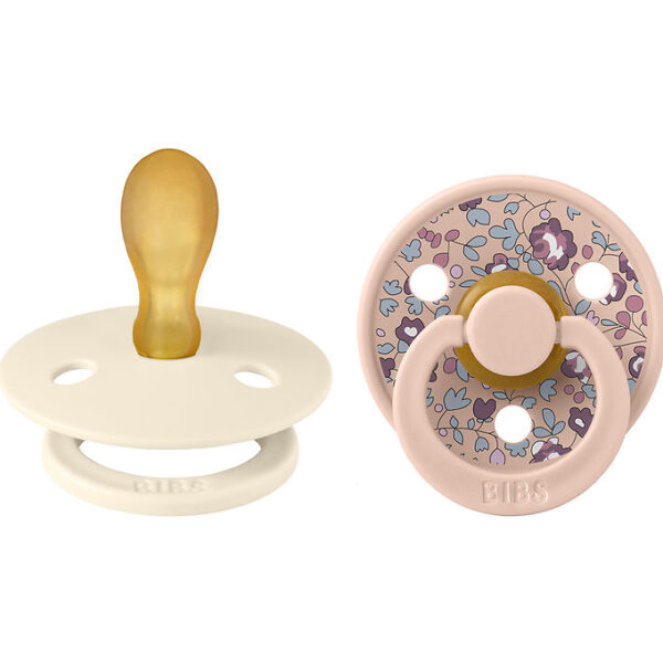 BIBS X Liberty Colour Sutter - 2-pak - Str. 2 - Symmetrisk - Blu