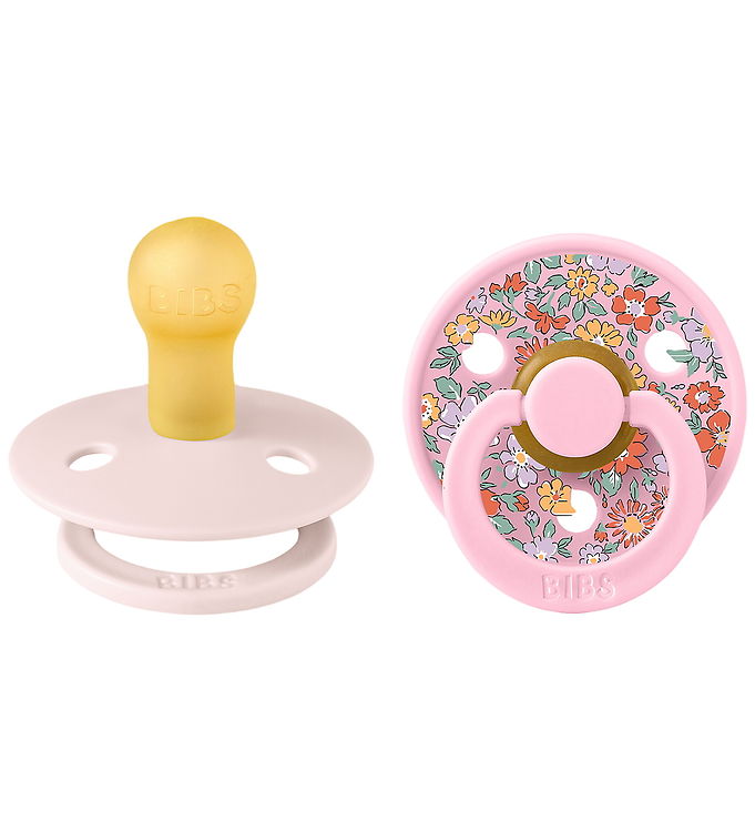 BIBS x Liberty Colour Sutter - Str. 1 - Rund - 2-pak - Petal/Bab