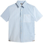 BOSS Skjorte - Hvid/Lyseblåstribet m. Navy