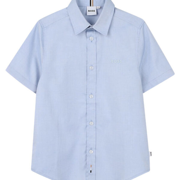 BOSS Skjorte k/æ - Lyseblå