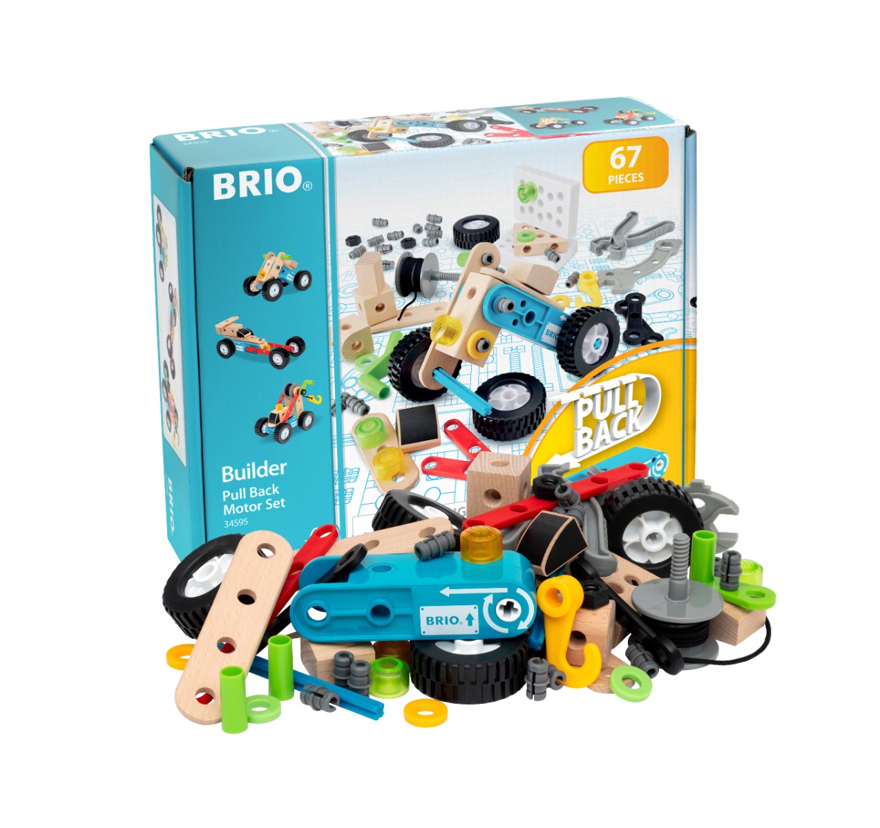 BRIO Builder - Pull back-motorsæt