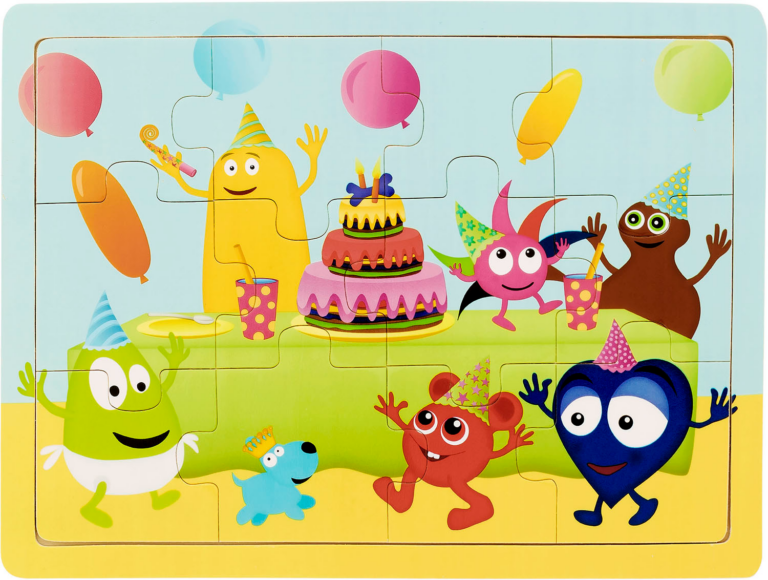 Babblarna puslespil m. 12 brk -Babblarnas fest