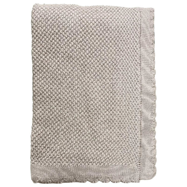 Baby Plaid - Bomuld Strikket Imp. 457 - Beige