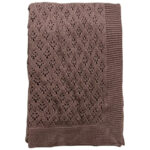 Baby Plaid - Bomuld Strikket Imp. 81a - Mauve