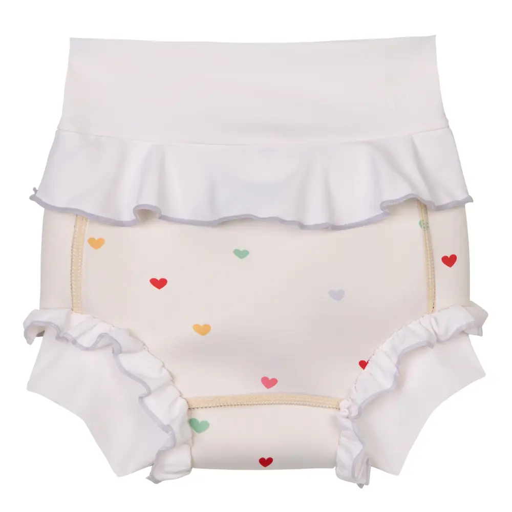 Badeble Neopren - Hearts - Cream - 2-3 ÅR Badeble Neopren - Hearts - Cream - 2-3 ÅR