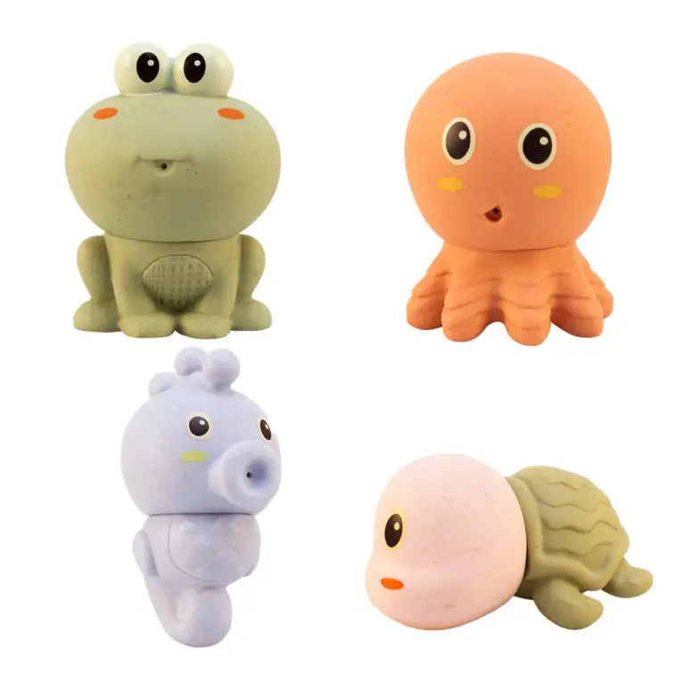 Badedyr i æske, 4 stk. hvedestrå