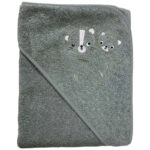 Badeslag Grøn m/ Mor & Barn Apl. Str. 75x75 cm. Oeko Tex