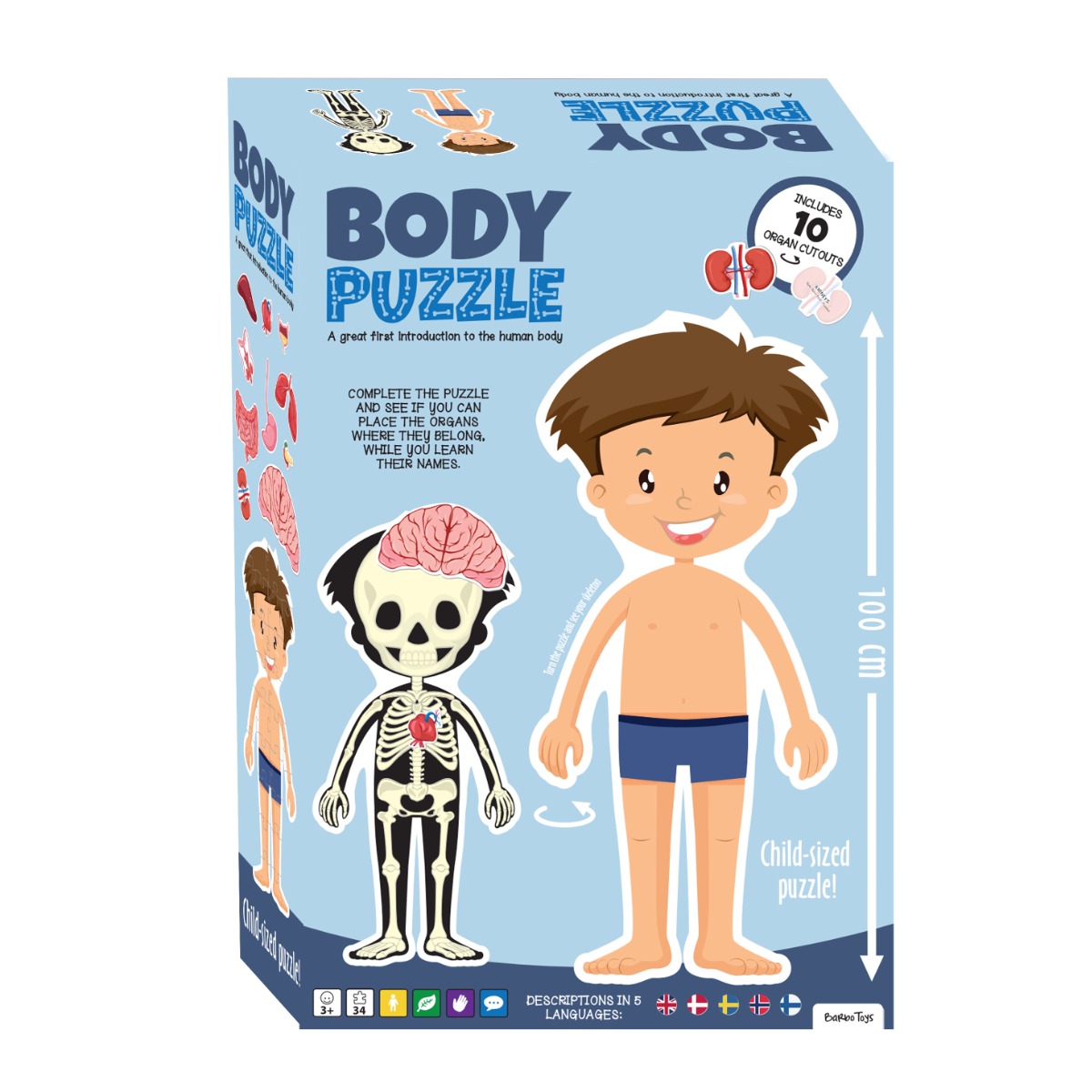 Barbo Toys | Gulvpuslespil m. 36 brikker - Dreng