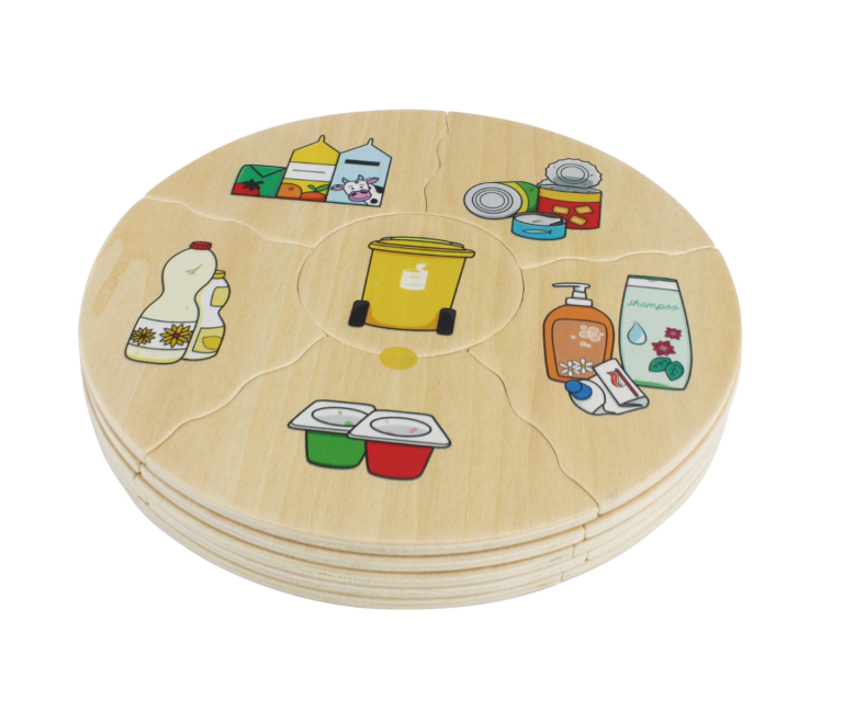 Beleduc | Puslespil i æske - Affaldssortering, 5 stk