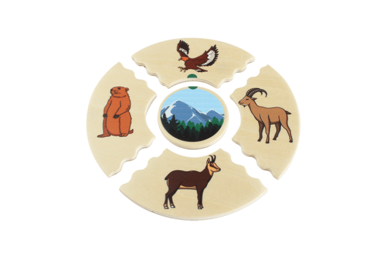 Beleduc | Puslespil i æske - Dyrenes levesteder, 5 stk