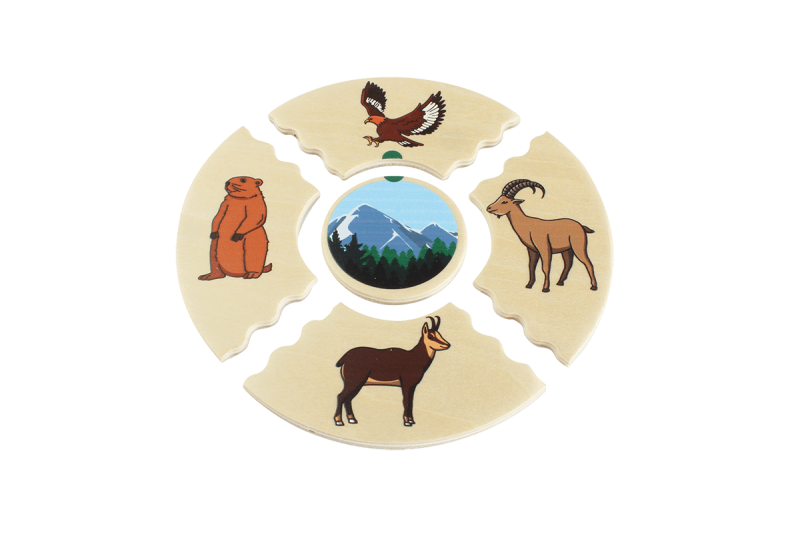 Beleduc | Puslespil i æske - Dyrenes levesteder, 5 stk