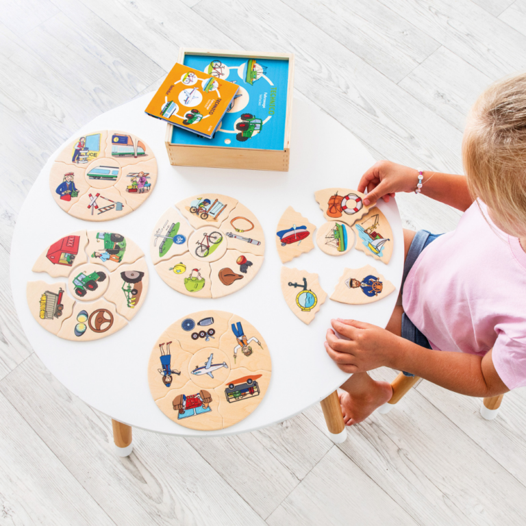 Beleduc | Puslespil i æske - Transportmidler, 5 stk
