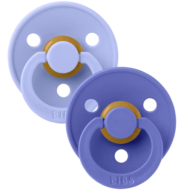 Bibs Sutter - Str. 2 - Colour - Rund - 2-pak - Hush/Grape